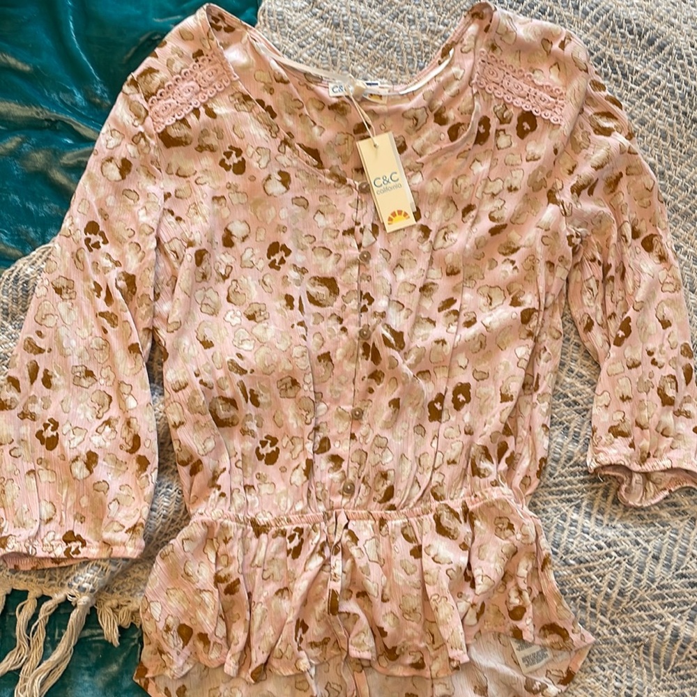 NEW C&C California Pink Top